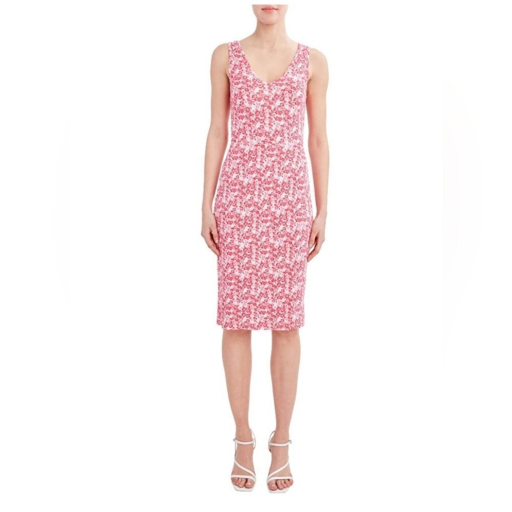 NWT BCBG Paris Women's V-Neck Jersey Midi Dress